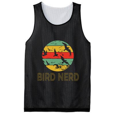 Retro Birding Bird Watching Nerd Funny Bird Watcher Mesh Reversible Basketball Jersey Tank