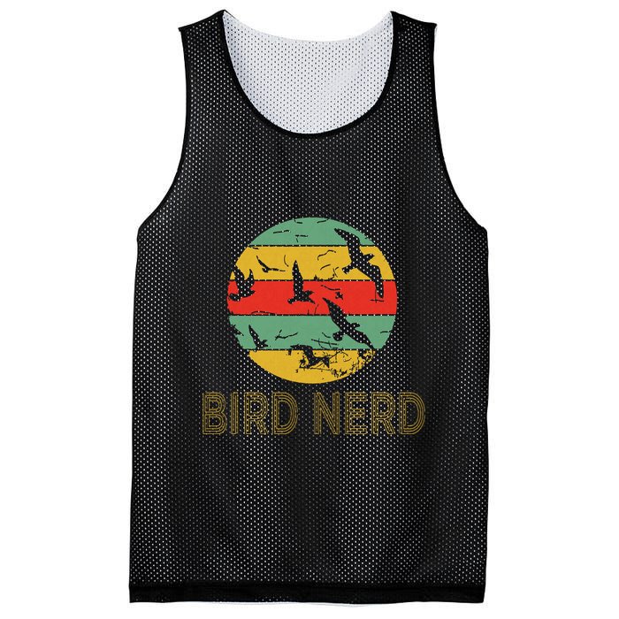 Retro Birding Bird Watching Nerd Funny Bird Watcher Mesh Reversible Basketball Jersey Tank