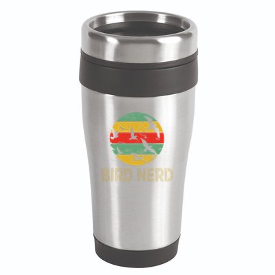 Retro Birding Bird Watching Nerd Funny Bird Watcher 16oz Travel Tumbler
