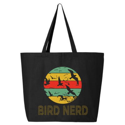 Retro Birding Bird Watching Nerd Funny Bird Watcher 25L Jumbo Tote