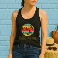 Retro Birding Bird Watching Nerd Funny Bird Watcher Womens Tank Top