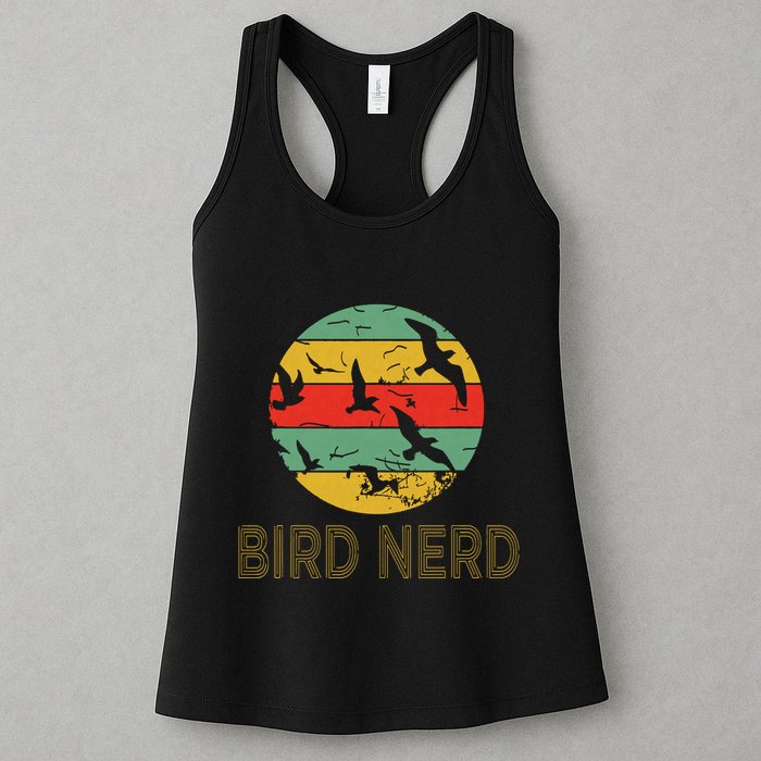 Retro Birding Bird Watching Nerd Funny Bird Watcher Womens Tank Top