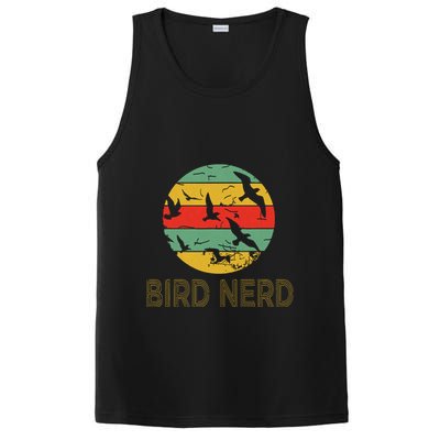 Retro Birding Bird Watching Nerd Funny Bird Watcher PosiCharge Competitor Tank