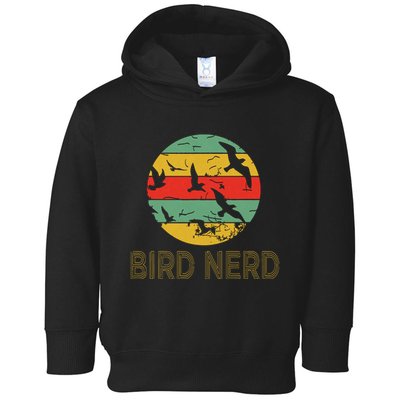 Retro Birding Bird Watching Nerd Funny Bird Watcher Toddler Hoodie