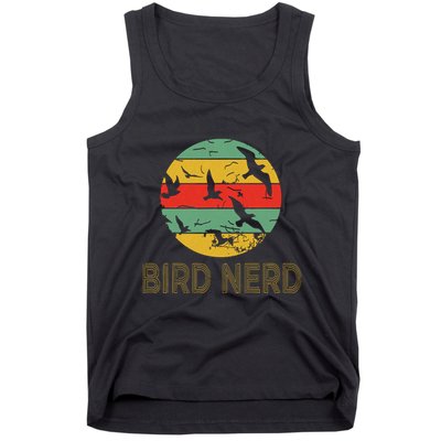 Retro Birding Bird Watching Nerd Funny Bird Watcher Tank Top