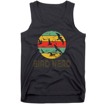 Retro Birding Bird Watching Nerd Funny Bird Watcher Tank Top