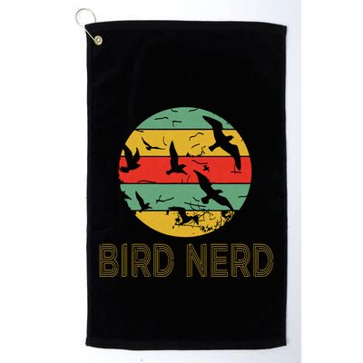 Retro Birding Bird Watching Nerd Funny Bird Watcher Golf Towel