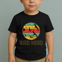 Retro Birding Bird Watching Nerd Funny Bird Watcher Toddler T-Shirt