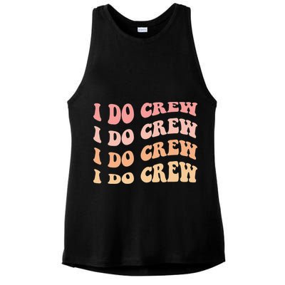 Retro Batch Bachelorette Party Outfit Cute I Do Crew Ladies PosiCharge Tri-Blend Wicking Tank