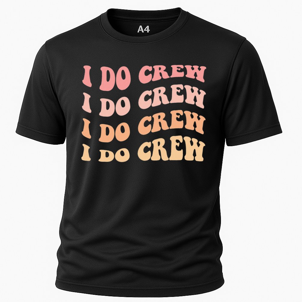 Retro Batch Bachelorette Party Outfit Cute I Do Crew Performance Shirt