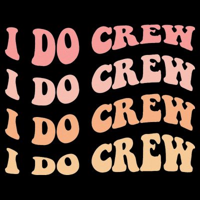 Retro Batch Bachelorette Party Outfit Cute I Do Crew T-Shirt