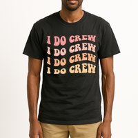 Retro Batch Bachelorette Party Outfit Cute I Do Crew Tall T-Shirt