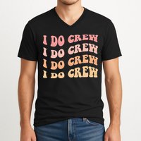 Retro Batch Bachelorette Party Outfit Cute I Do Crew V-Neck T-Shirt