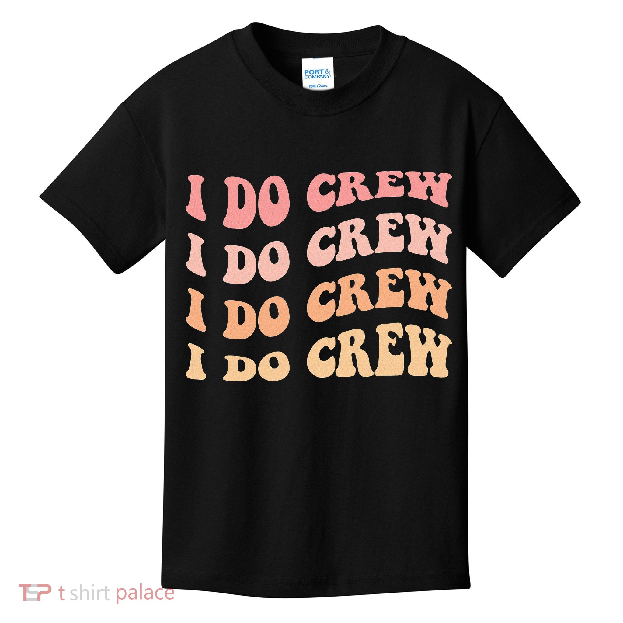Retro Batch Bachelorette Party Outfit Cute I Do Crew Kids T-Shirt