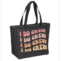 Retro Batch Bachelorette Party Outfit Cute I Do Crew Zip Tote Bag