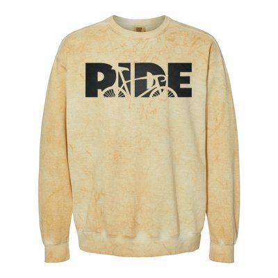 Road Biking Bicycle Cycling Colorblast Crewneck Sweatshirt