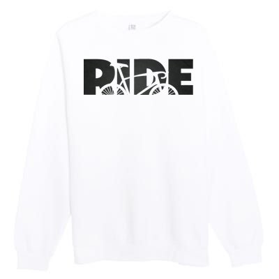 Road Biking Bicycle Cycling Premium Crewneck Sweatshirt