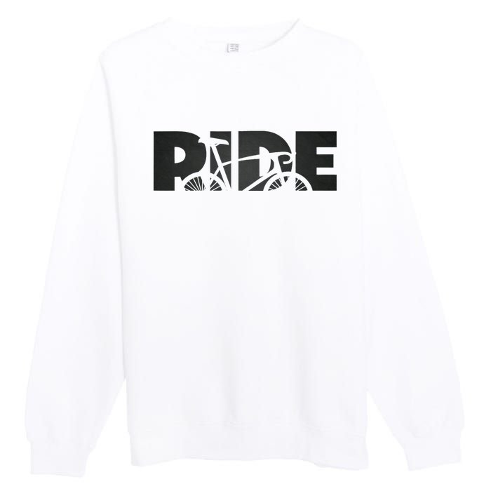 Road Biking Bicycle Cycling Premium Crewneck Sweatshirt