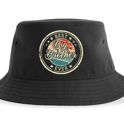 Retro Best Big Brother Ever Big Brother Sustainable Bucket Hat