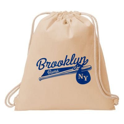 Retro Brooklyn Bums New York Baseball Ebbets Field Drawstring Bag