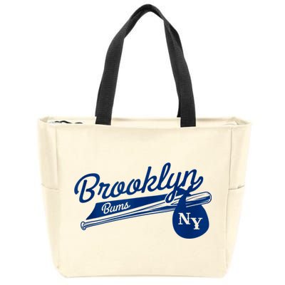 Retro Brooklyn Bums New York Baseball Ebbets Field Zip Tote Bag
