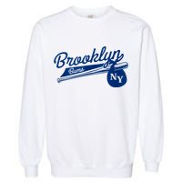 Retro Brooklyn Bums New York Baseball Ebbets Field Garment-Dyed Sweatshirt