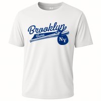 Retro Brooklyn Bums New York Baseball Ebbets Field Cooling Performance Crew T-Shirt