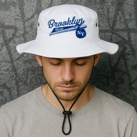 Retro Brooklyn Bums New York Baseball Ebbets Field Bucket Hat