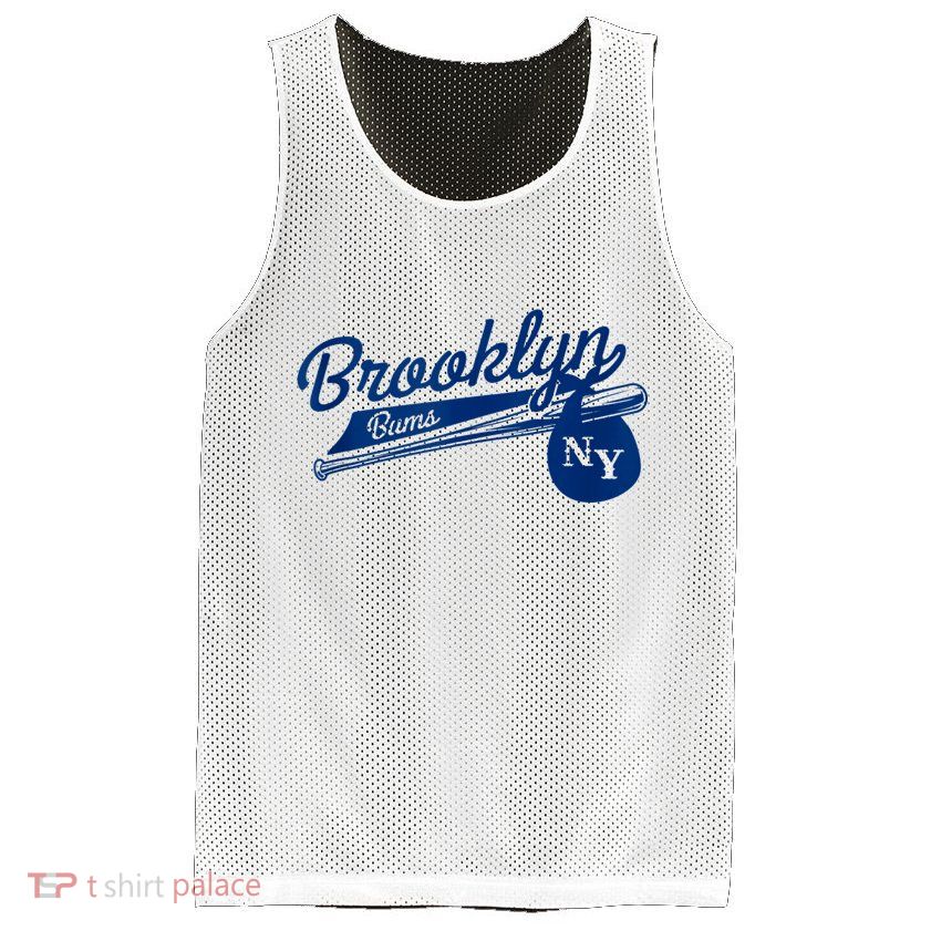 Retro Brooklyn Bums New York Baseball Ebbets Field Mesh Reversible Basketball Jersey Tank