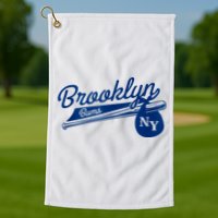 Retro Brooklyn Bums New York Baseball Ebbets Field Golf Towel