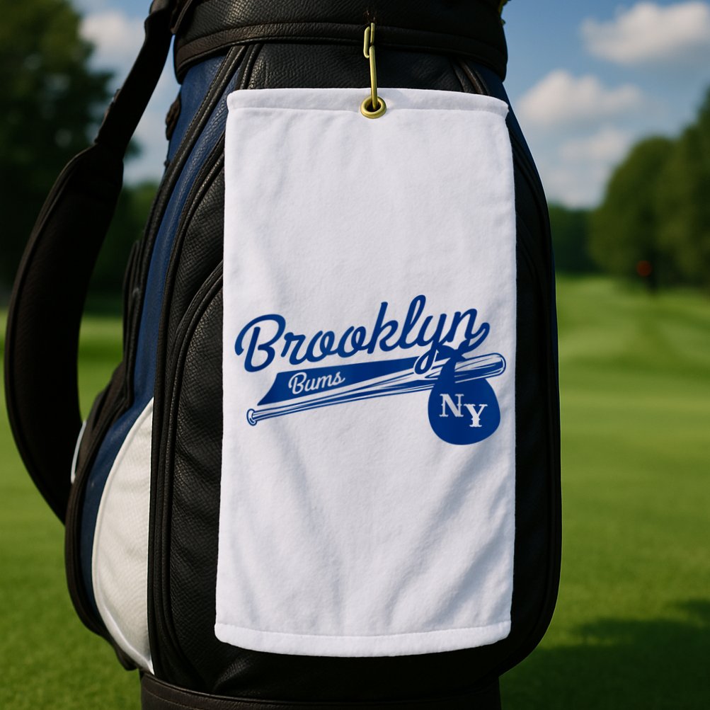 Retro Brooklyn Bums New York Baseball Ebbets Field Golf Towel
