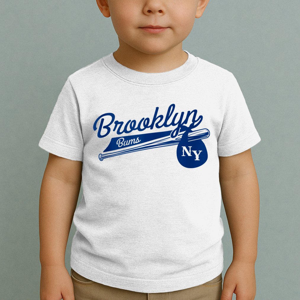 Retro Brooklyn Bums New York Baseball Ebbets Field Toddler T-Shirt