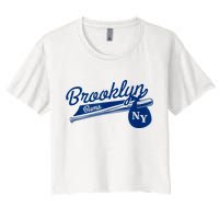 Retro Brooklyn Bums New York Baseball Ebbets Field Crop Top