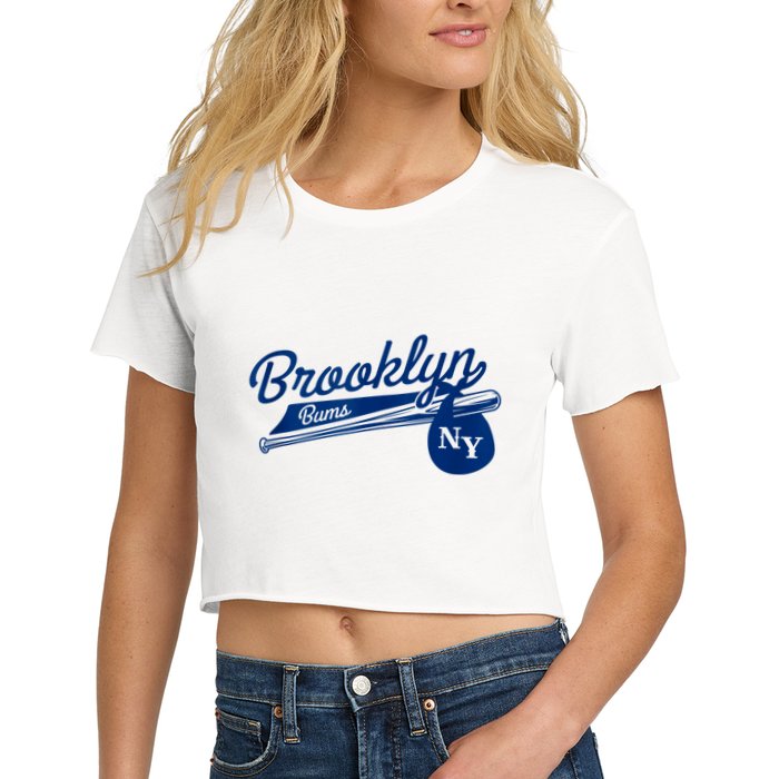 Retro Brooklyn Bums New York Baseball Ebbets Field Crop Top
