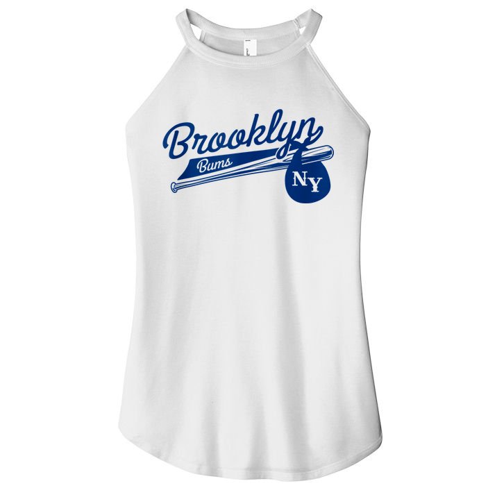 Retro Brooklyn Bums New York Baseball Ebbets Field Women's Perfect Tri Rocker Tank