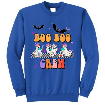 Retro Boo Boo Crew Ghost Hippie Halloween Trick Or Treat Pun Great Gift Sweatshirt