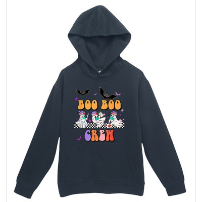 Retro Boo Boo Crew Ghost Hippie Halloween Trick Or Treat Pun Great Gift Urban Pullover Hoodie