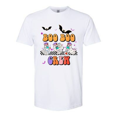 Retro Boo Boo Crew Ghost Hippie Halloween Trick Or Treat Pun Great Gift Softstyle CVC T-Shirt