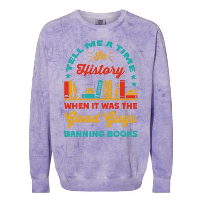 Reading Banned Books Book Lovers Reader I Read Banned Books Colorblast Crewneck Sweatshirt