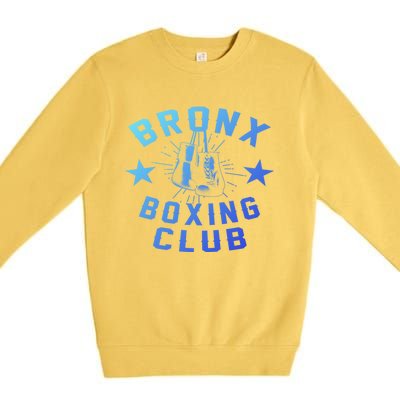 Retro Bronx Boxing Club Vintage Distressed Boxer Gift Premium Crewneck Sweatshirt