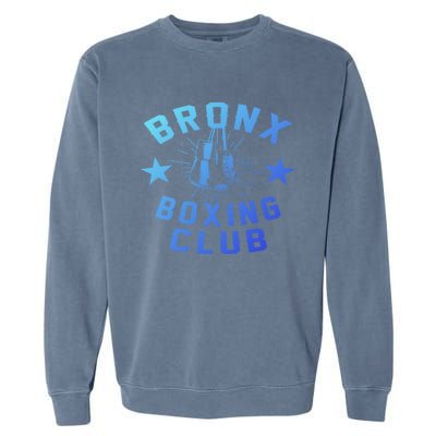 Retro Bronx Boxing Club Vintage Distressed Boxer Gift Garment-Dyed Sweatshirt