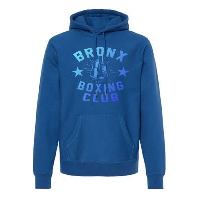 Retro Bronx Boxing Club Vintage Distressed Boxer Gift Premium Hoodie