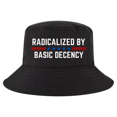 Radicalized By Basic Decency Funny Quote Cool Comfort Performance Bucket Hat