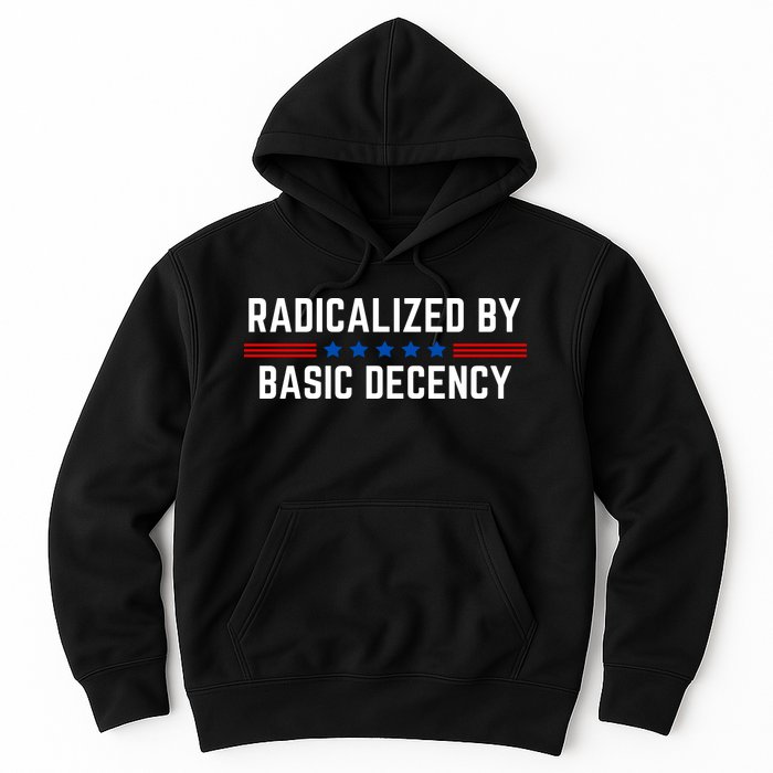 Radicalized By Basic Decency Funny Quote Hoodie