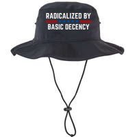 Radicalized By Basic Decency Funny Quote Bucket Hat