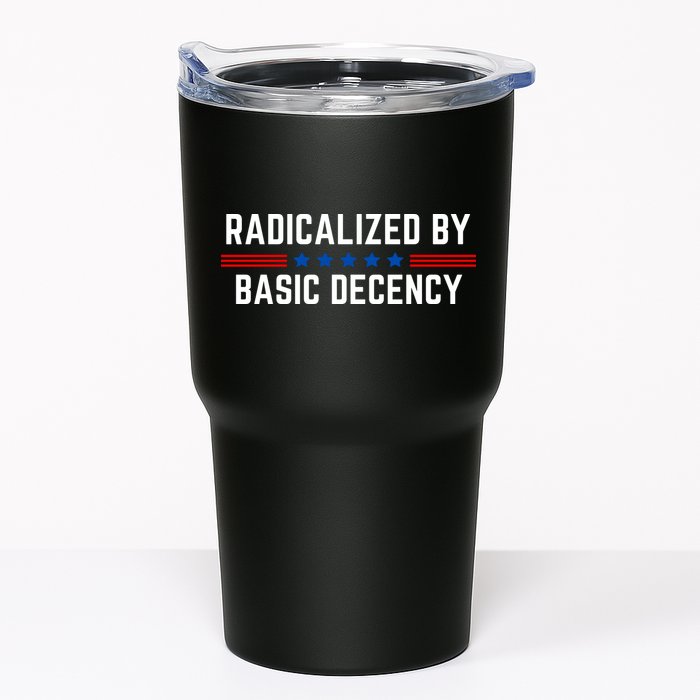 Radicalized By Basic Decency Funny Quote Tumbler