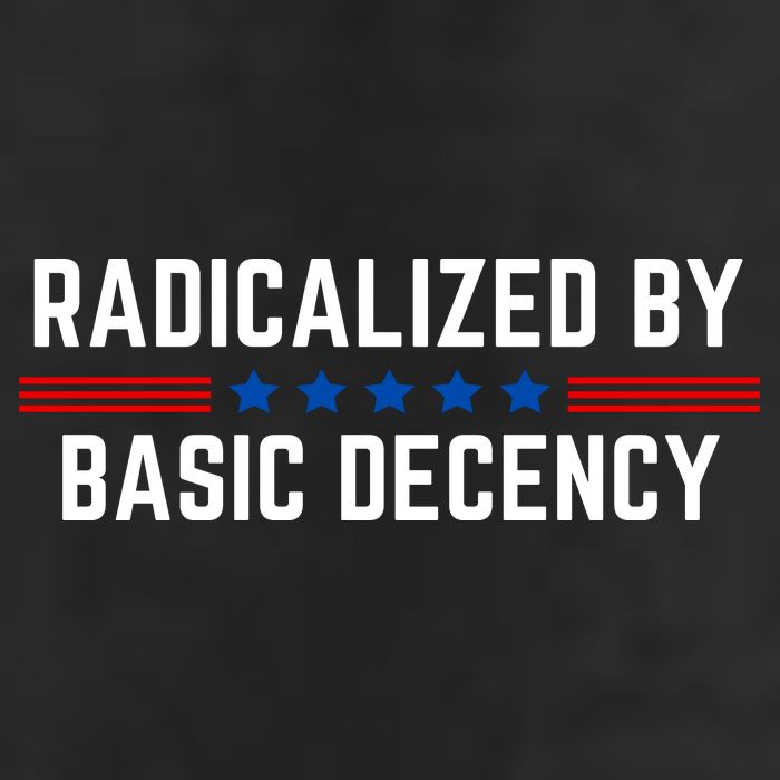 Radicalized By Basic Decency Funny Quote 25L Jumbo Tote