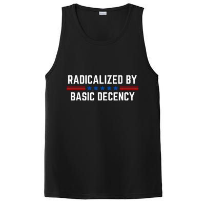 Radicalized By Basic Decency Funny Quote PosiCharge Competitor Tank