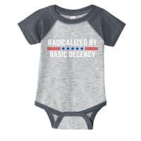 Radicalized By Basic Decency Funny Quote Infant Baby Jersey Bodysuit