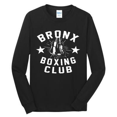 Retro Bronx Boxing Club Vintage Distressed Boxer Gift Tall Long Sleeve T-Shirt